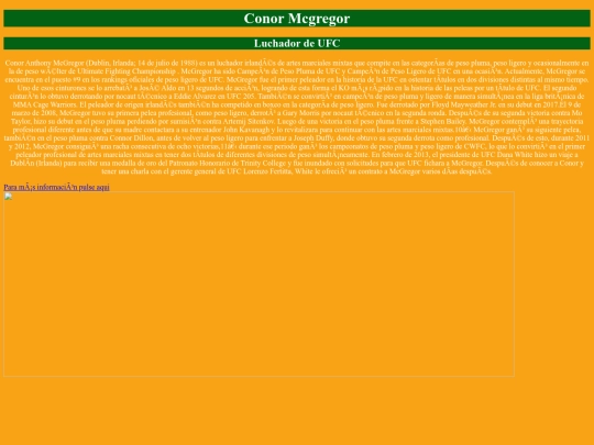Proyecto deporte/Mcgregor screenshot