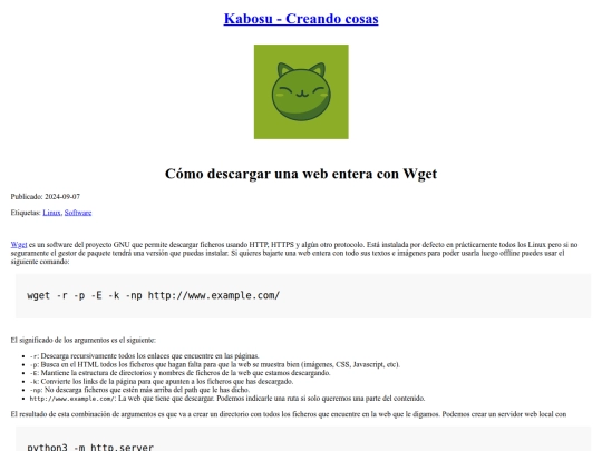 guides/0011-descargar-web-wget screenshot