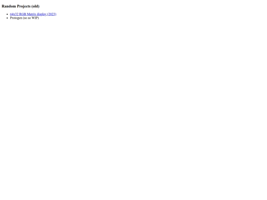 projects screenshot