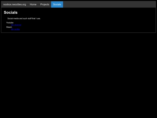 socials screenshot