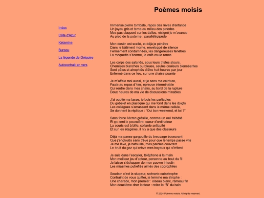 poemes/bureau screenshot