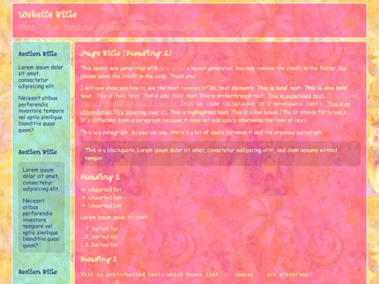 index screenshot