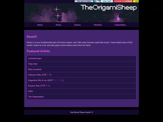 Music screenshot