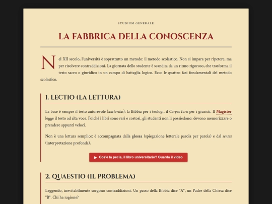 lezionemedievale screenshot