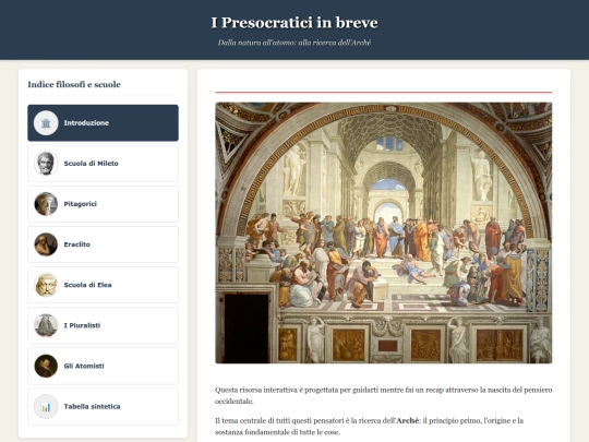 presocraticiinbreve screenshot