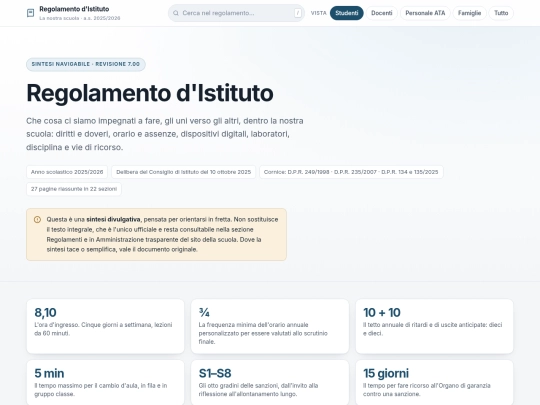 regolamento screenshot
