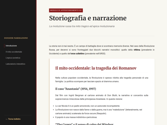 rivoluzionerussacomparata screenshot
