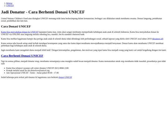 unicef screenshot