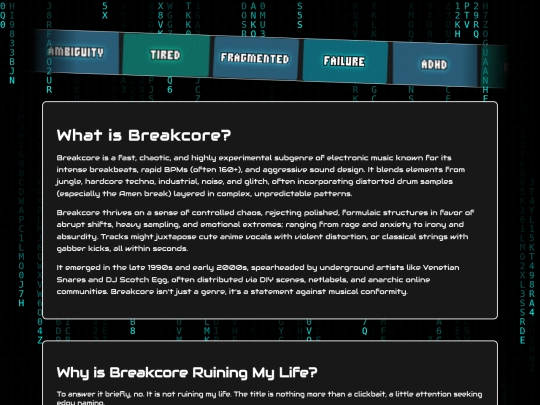 FarSites/breakcoreIsRuiningMyLife screenshot