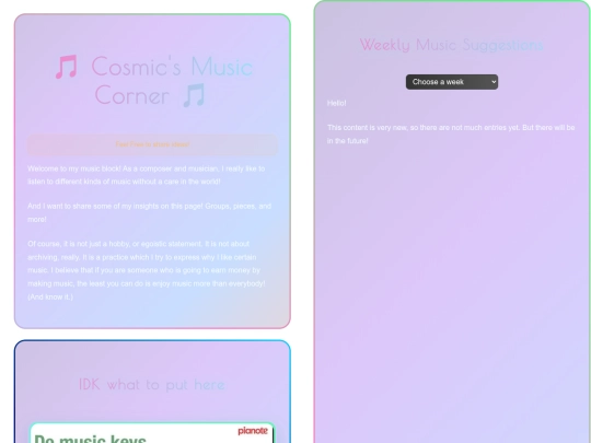 MainSites/coolMusic-content screenshot