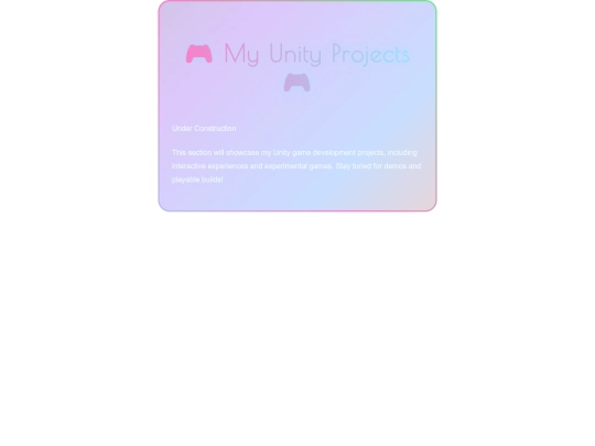 MainSites/myUnityProjects-content screenshot