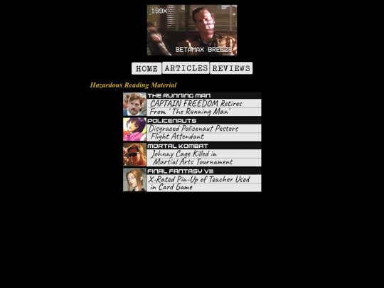 articles screenshot