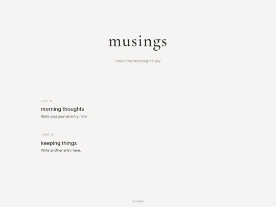 musings screenshot
