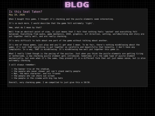 test/20260510_is_this_seat_taken screenshot