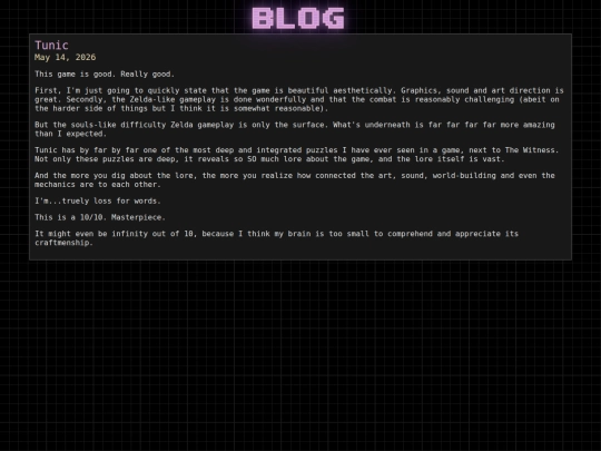 test/20260514_tunic screenshot
