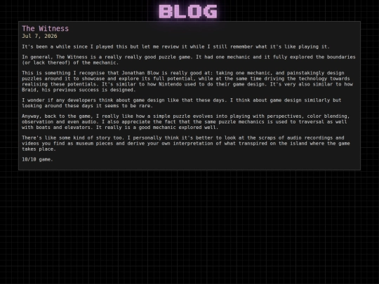 test/20260707_the_witness screenshot