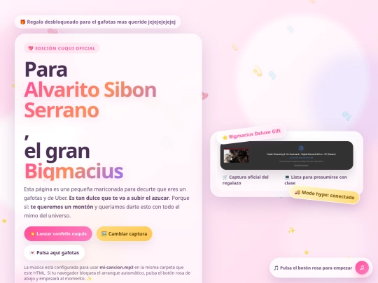 regalo_bigmacius_sonando screenshot
