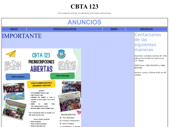 cbta/CBTa/ANUNCIOS screenshot