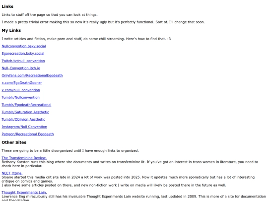 Links screenshot