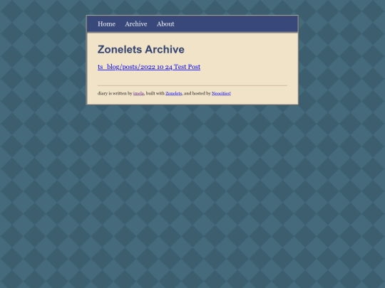 zonelets_blog/archive screenshot