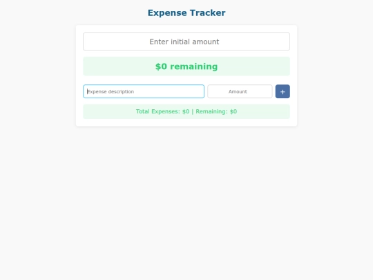 budget screenshot