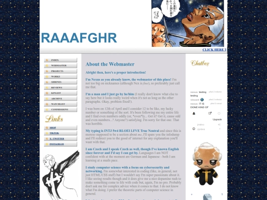 webmaster screenshot