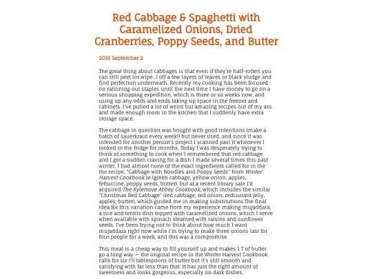 recipes/RedCabbageandSpaghetti screenshot