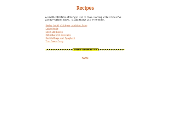 recipes/contents screenshot