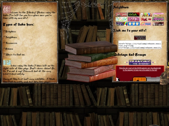 Links screenshot