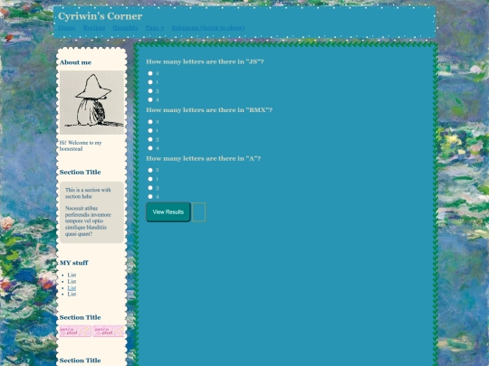 food_quiz screenshot