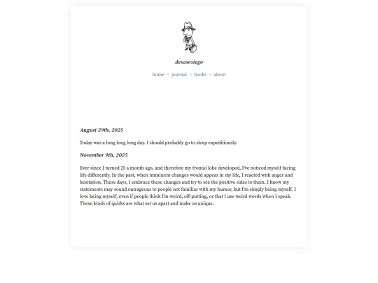 journal screenshot