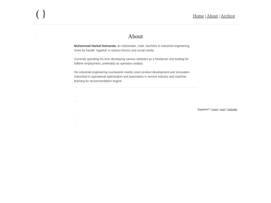blog/about screenshot