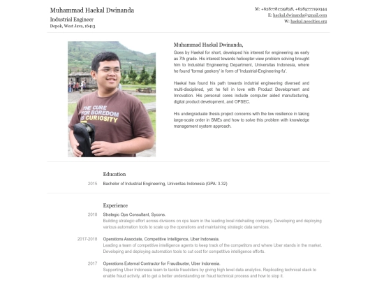 webcv screenshot