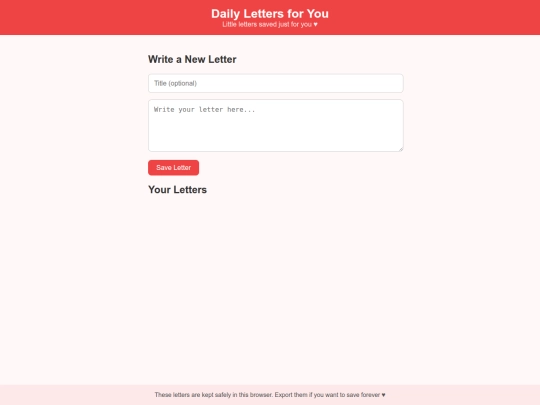 daily-diary screenshot