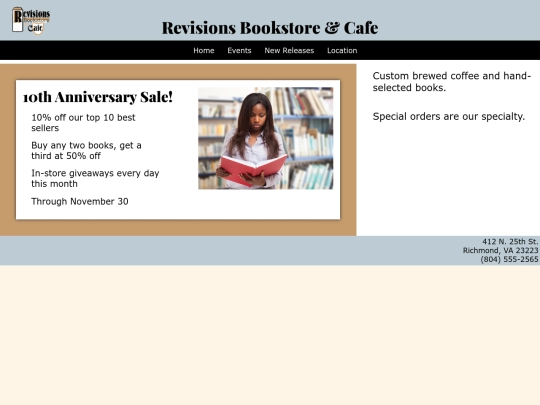 bookstore screenshot