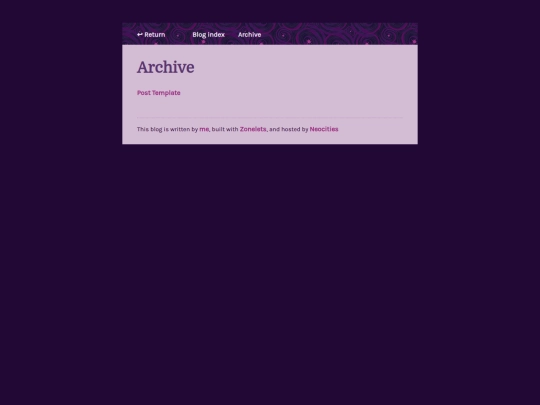 blog/archive screenshot