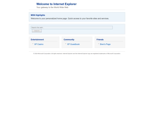 ie-home screenshot