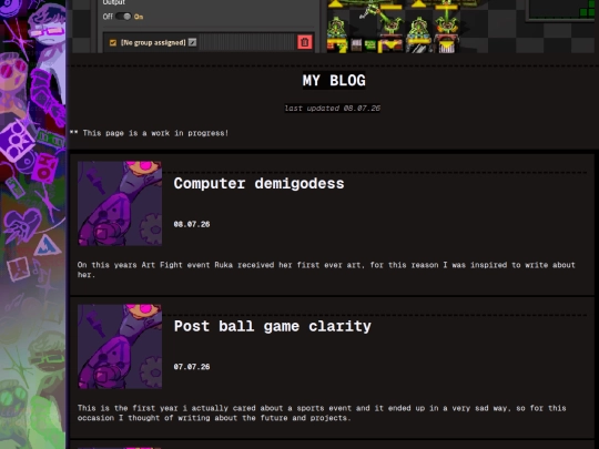 projects/blog screenshot