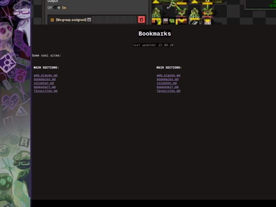 resources/bookmarks screenshot