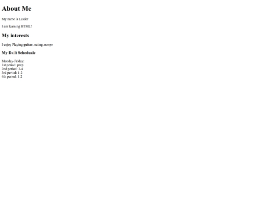 index screenshot