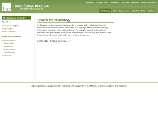 bsr.rb/recnik.rb/etymologies screenshot
