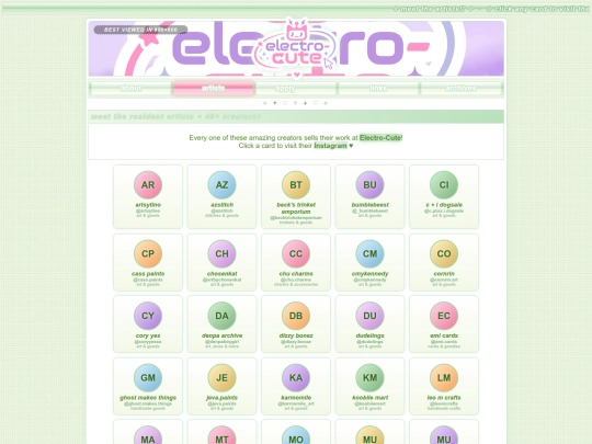 artists screenshot
