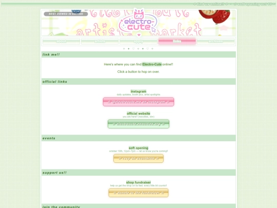 links screenshot