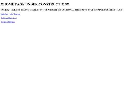 old home page/temporary screenshot
