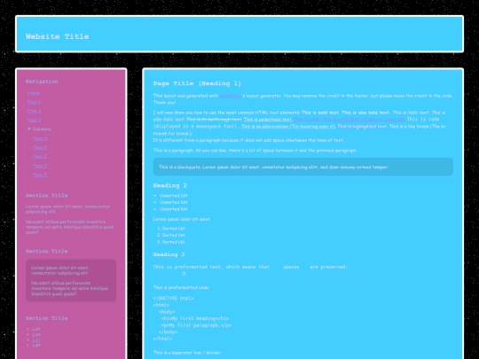 index screenshot