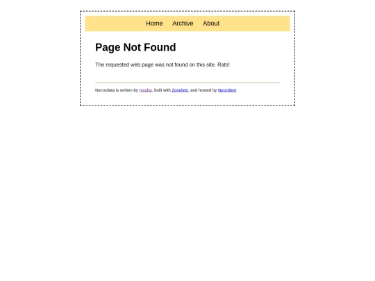 not_found screenshot