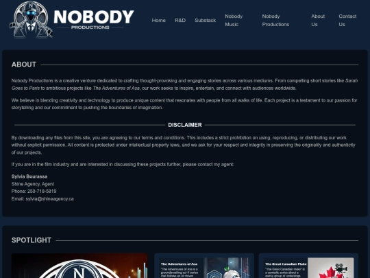 nobodyproductions screenshot