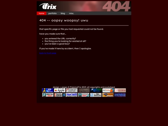 404 screenshot