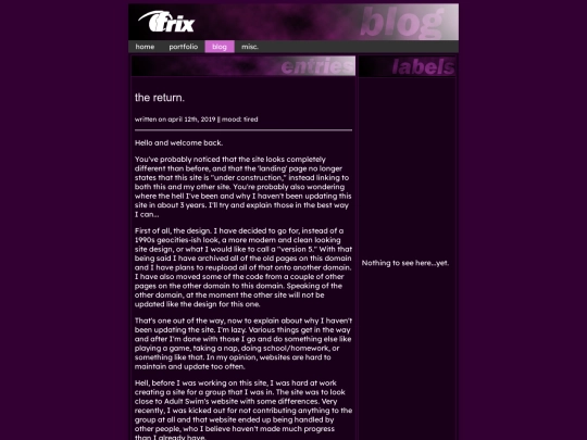 blog/index2 screenshot