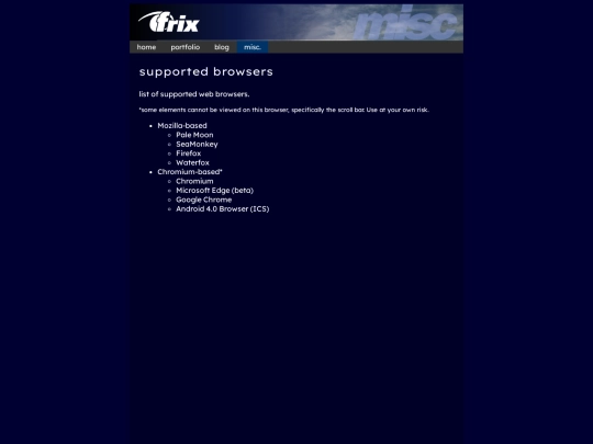 misc/bsupp screenshot